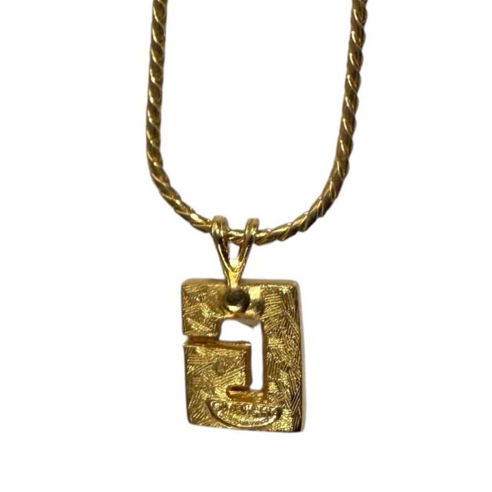 Givenchy Logo Rhinestone Necklace - image 4